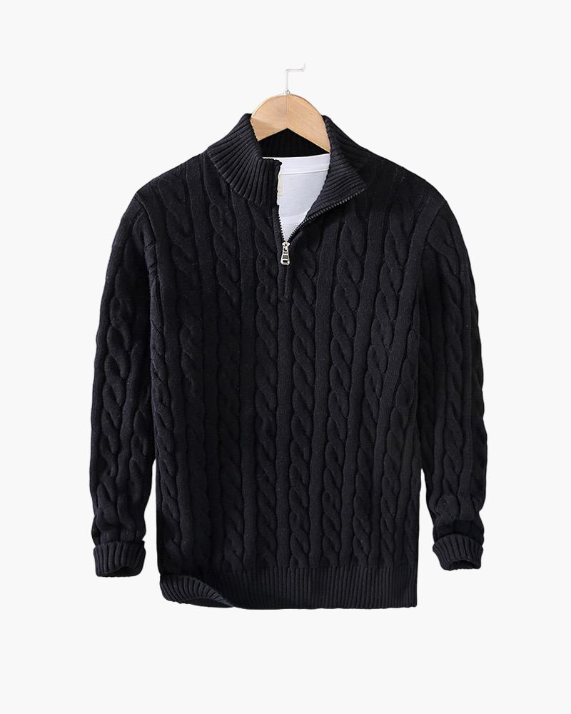 Oakley - Zipped Cable Knit Jumper
