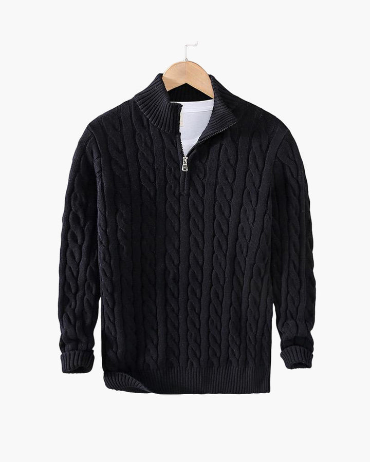 Oakley - Zipped Cable Knit Jumper