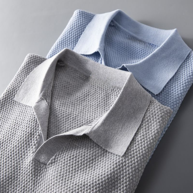 Hetty London Modern Knit Polo Shirt for Men