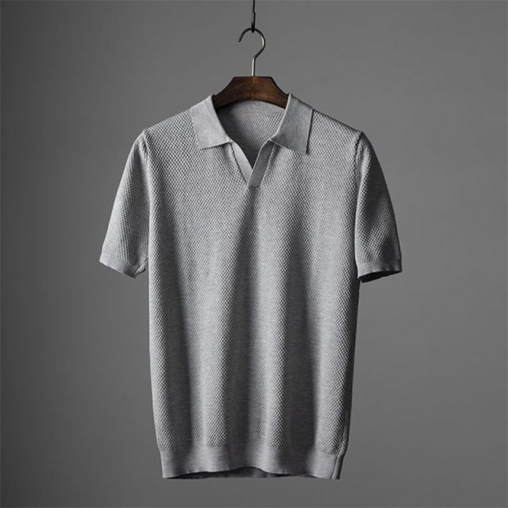 Hetty London Modern Knit Polo Shirt for Men