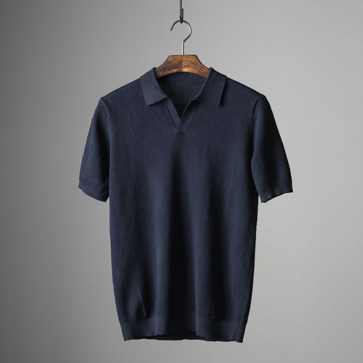 Hetty London Modern Knit Polo Shirt for Men