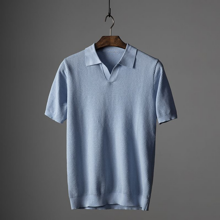 Hetty London Modern Knit Polo Shirt for Men