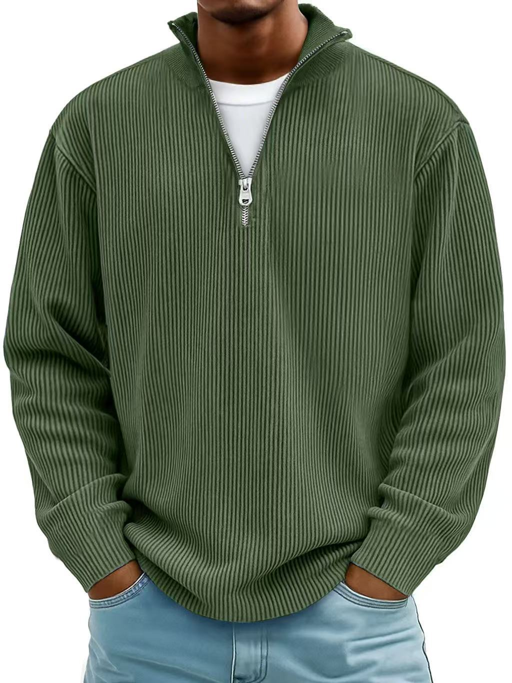 Nelson - Ribbed Half-Zip Jumper