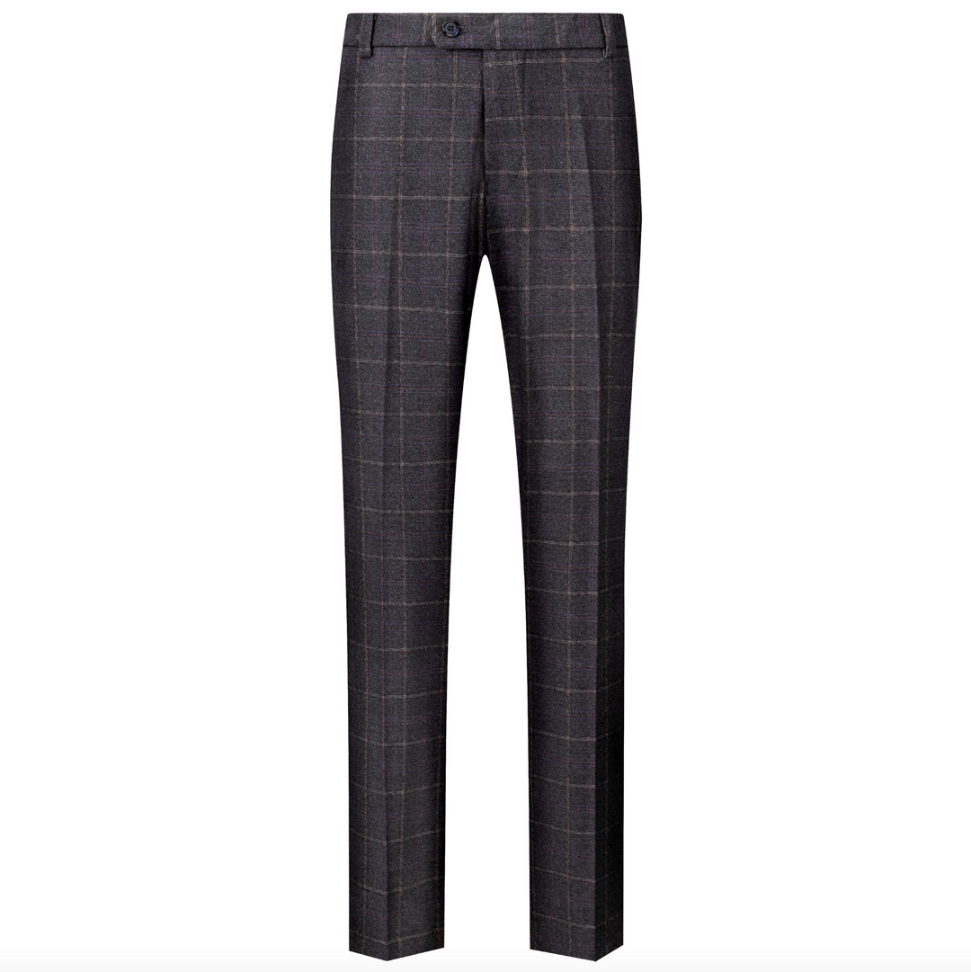 Julian - Windowpane Suit Trousers
