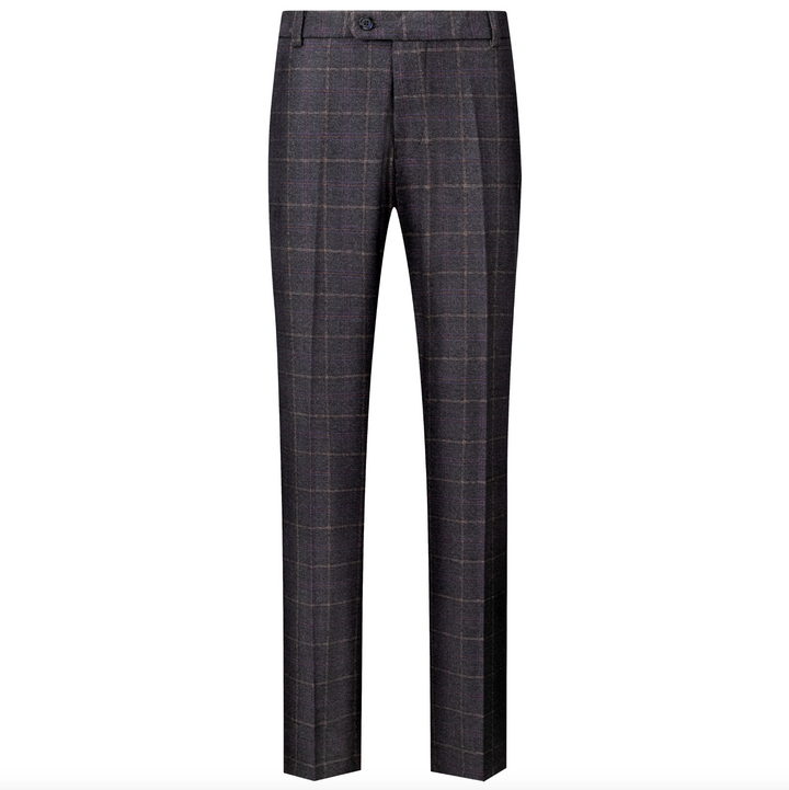Julian - Windowpane Suit Trousers