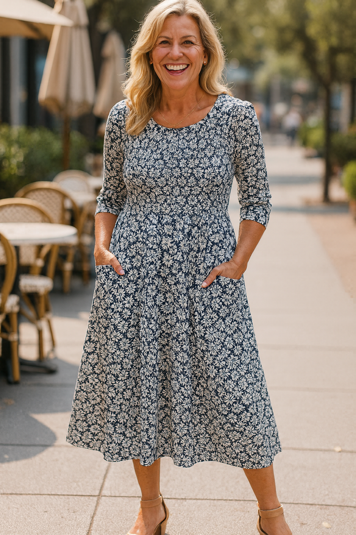 Meliora | Everyday Elegance Midi Dress – Flattering Comfort, Timeless Confidence (S-5XL)
