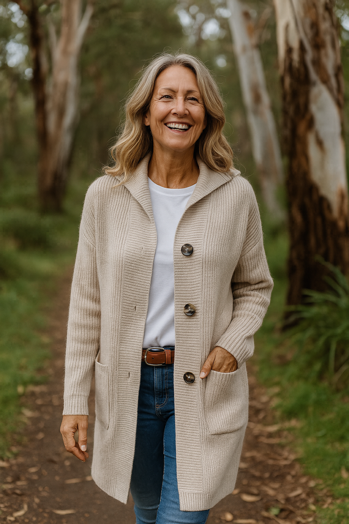 Delora | Longline Knit Cardigan with Deep Pockets for Everyday Elegance