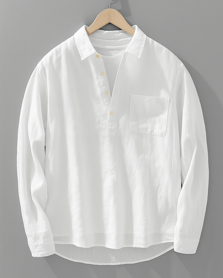 Leopold - Open Collar Overshirt