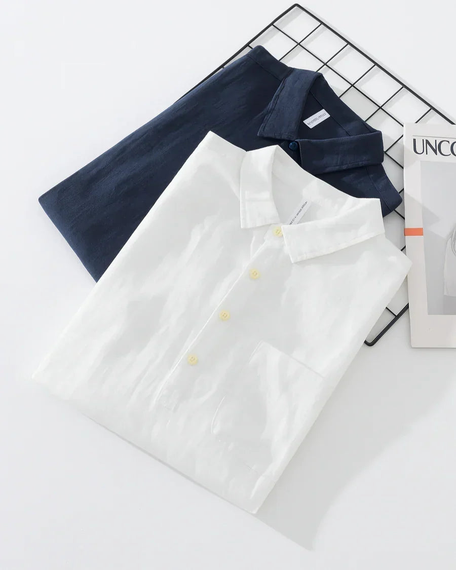 Hetty London Half-Placket Button Shirt for Men