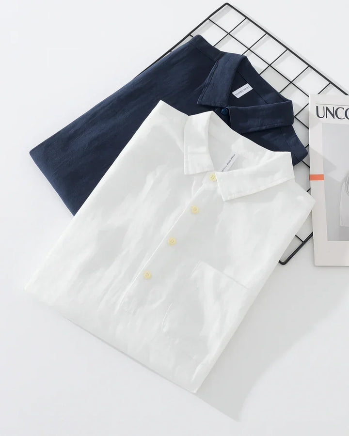Hetty London Half-Placket Button Shirt for Men