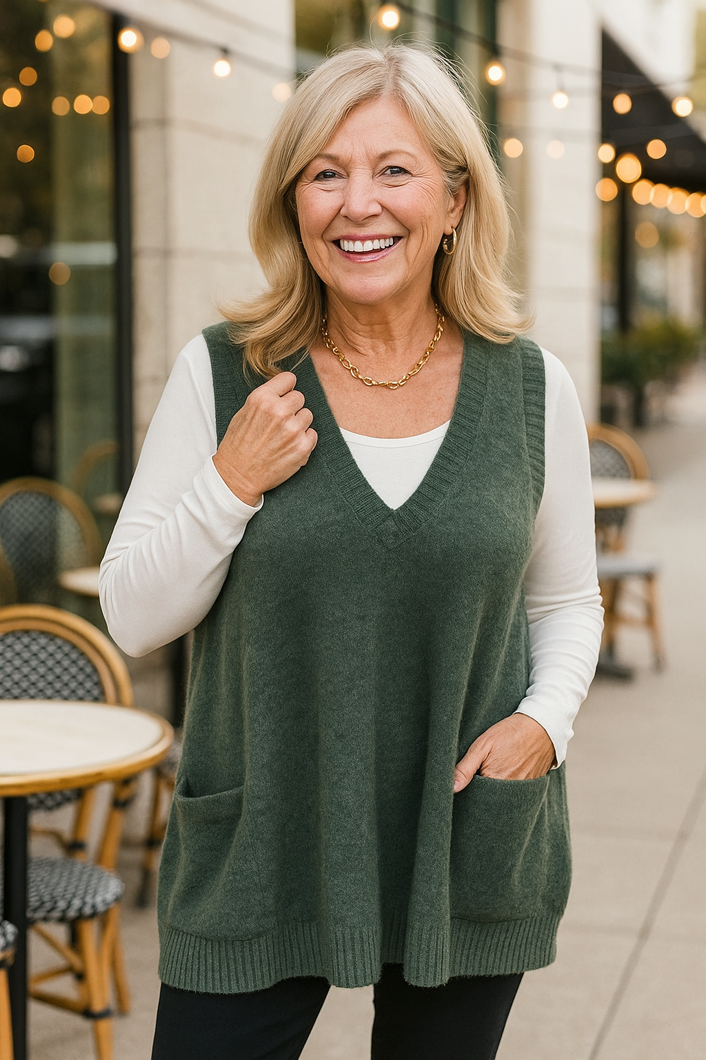 Everelle | CosyKnit Gilet – Soft Elegance, Effortless Layers