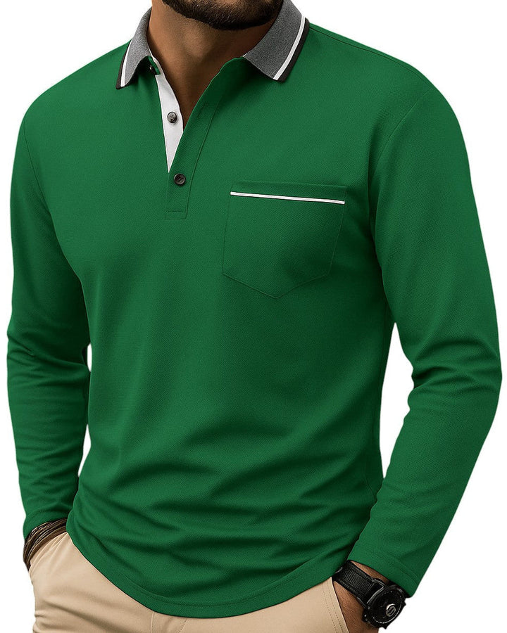 Hetty London Classic Long Sleeve Polo Shirt