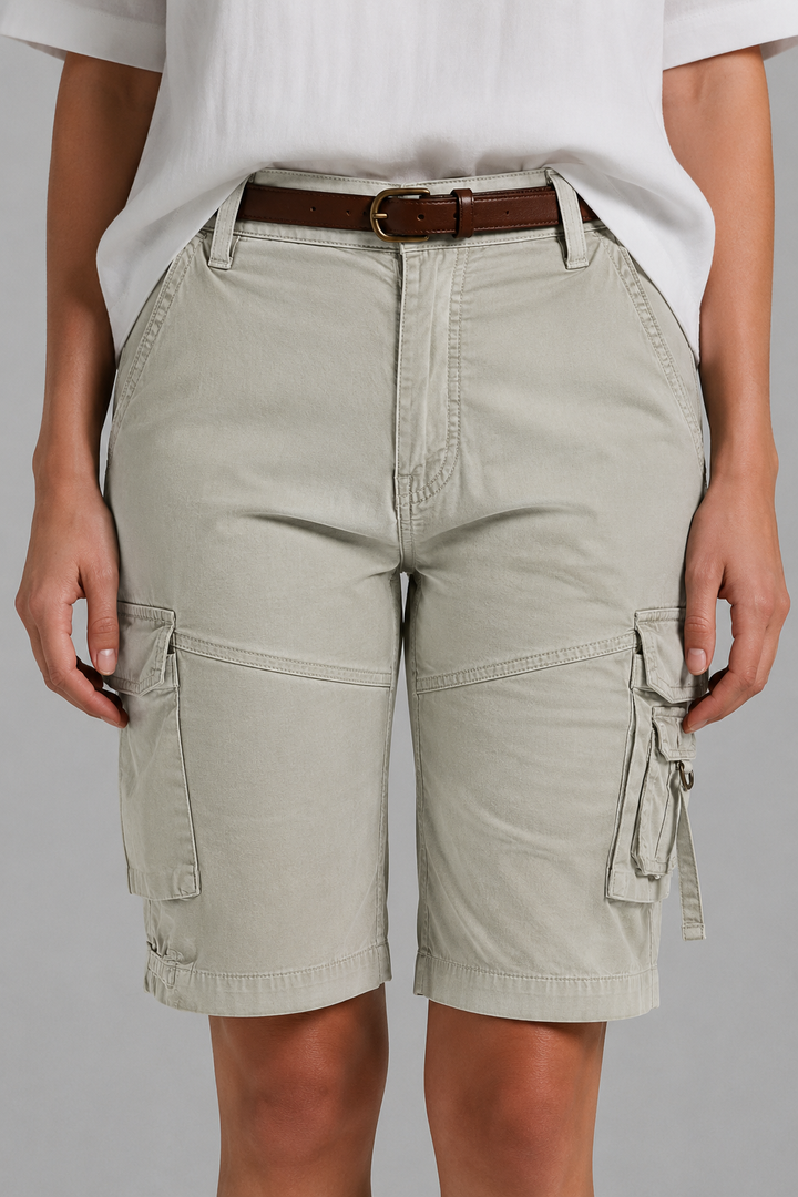 Bold Cargo Shorts with Multi-Pocket Detail