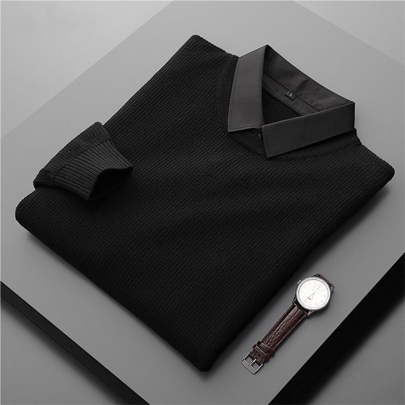 Kingsley - Dark Collar Knit Jumper