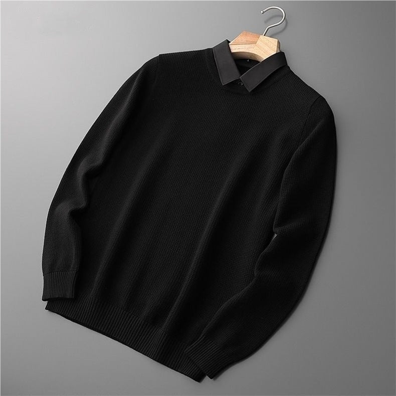 Kingsley - Dark Collar Knit Jumper