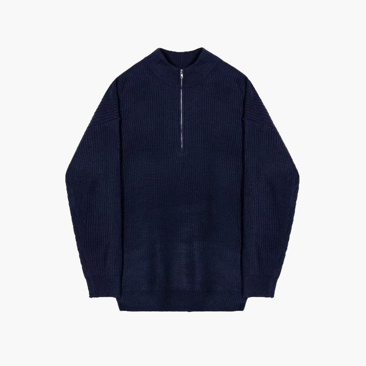 Ambrose - Ribbed Half-Zip Jumper