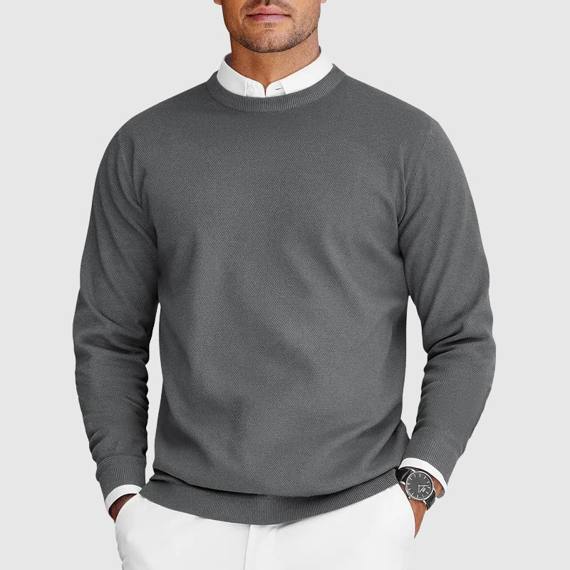 Kenneth - Patterned Crew Neck Jumper