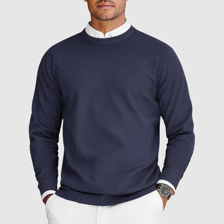 Kenneth - Patterned Crew Neck Jumper