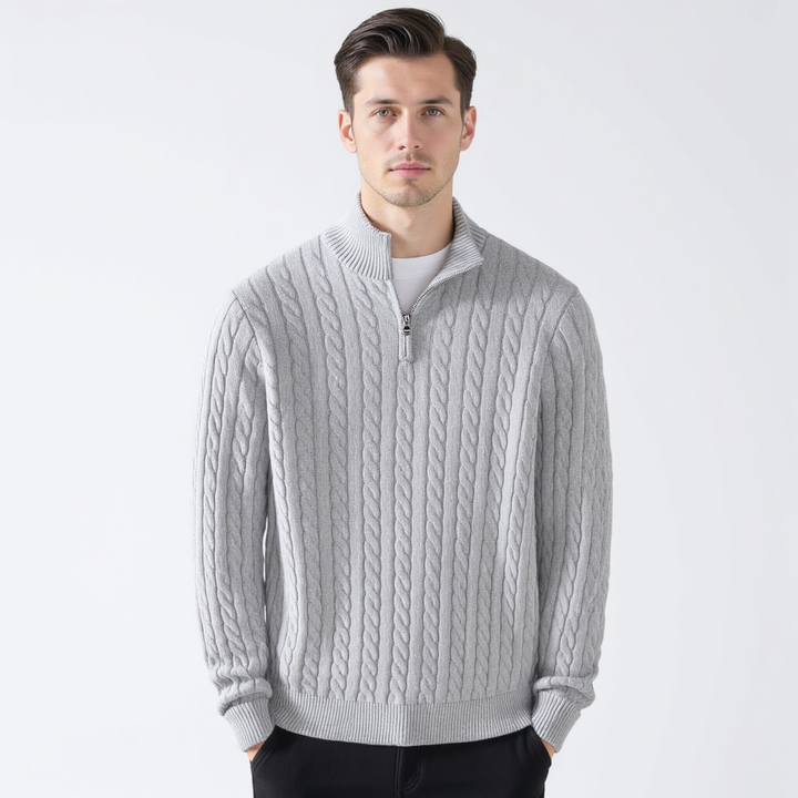 Oakley - Zipped Cable Knit Jumper