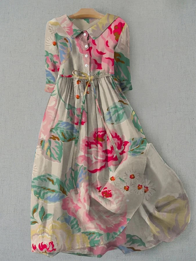 Cynthia | Graceful Floral Dress