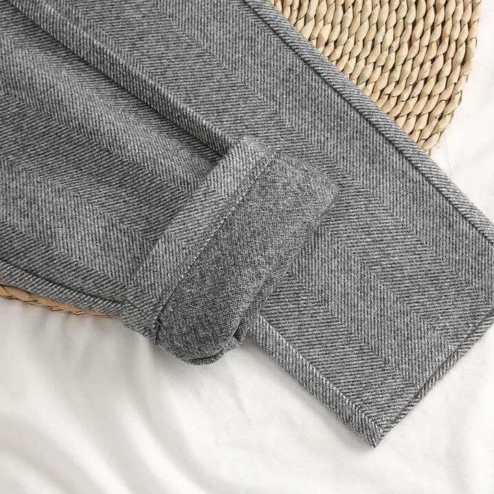 Nathan - Herringbone Tailored Trousers