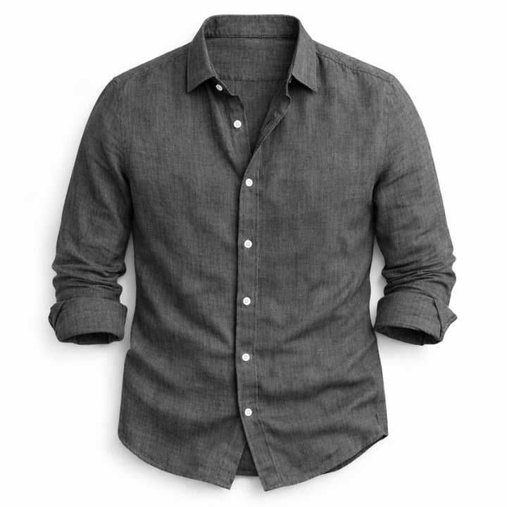Hetty London Modern Fit Linen Shirt for Men