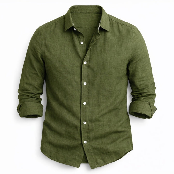Hetty London Modern Fit Linen Shirt for Men