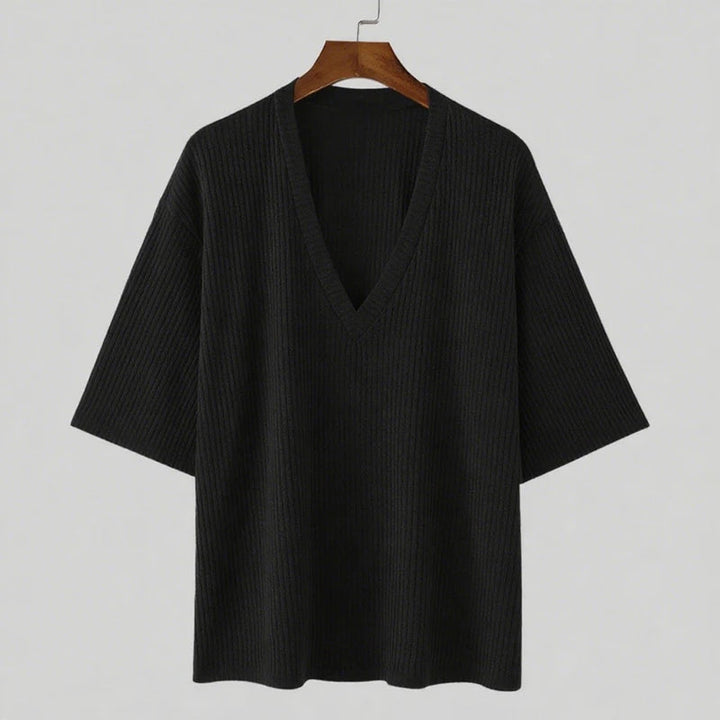 Hawthorne Ribbed V-Neck Tee