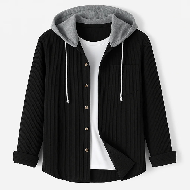 Hetty London Corduroy Hooded Shirt