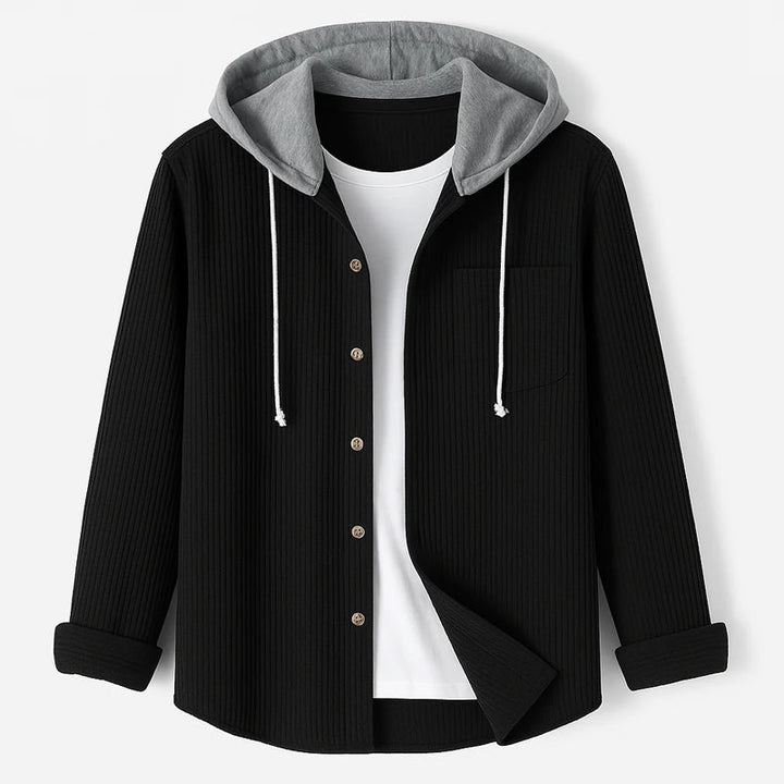 Hetty London Corduroy Hooded Shirt