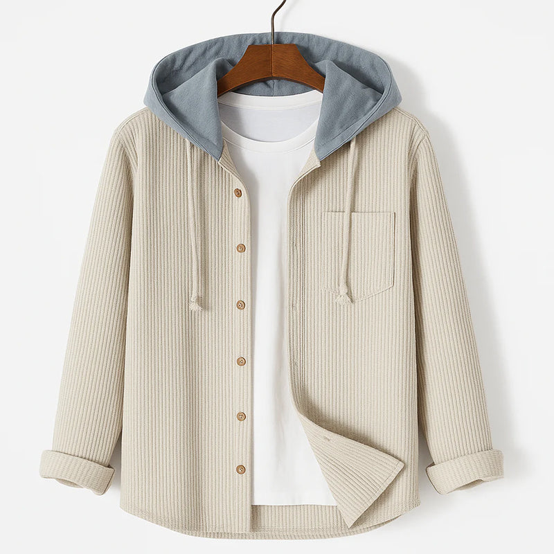 Hetty London Corduroy Hooded Shirt