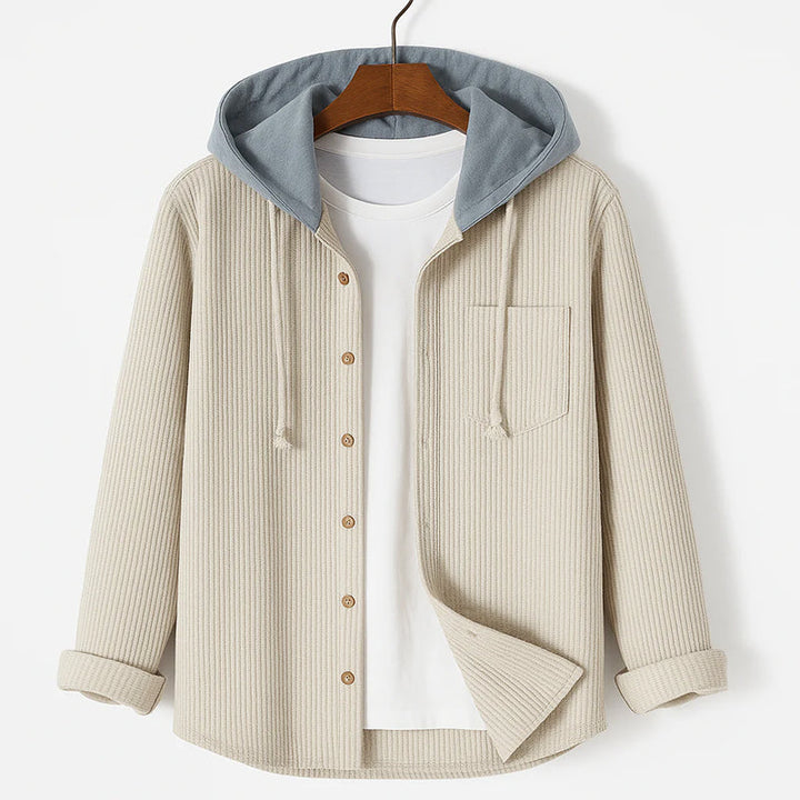 Hetty London Corduroy Hooded Shirt