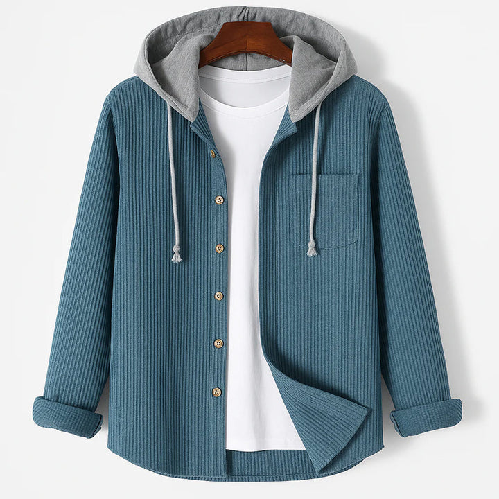 Hetty London Corduroy Hooded Shirt