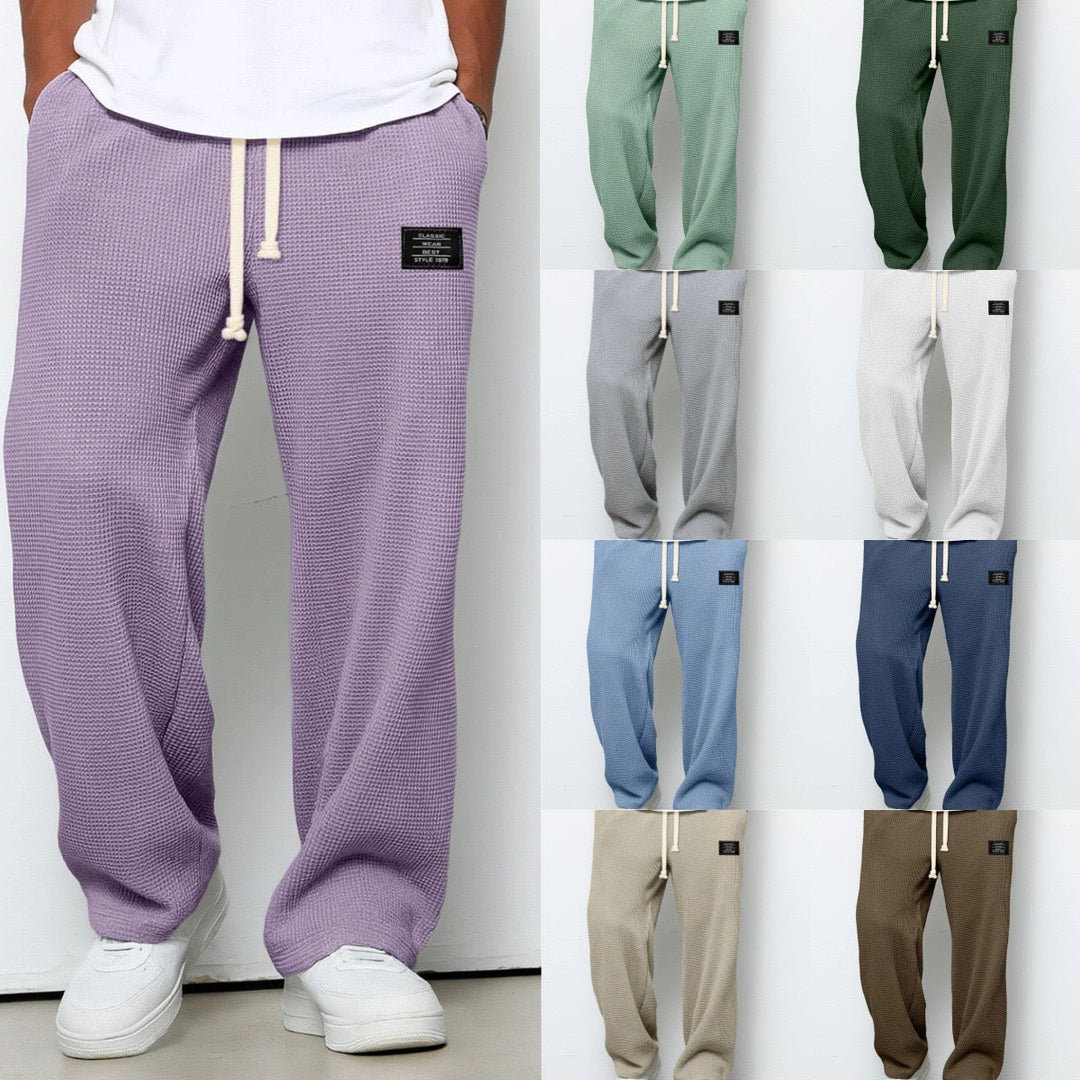 Benedict - Waffle Texture Drawstring Trousers