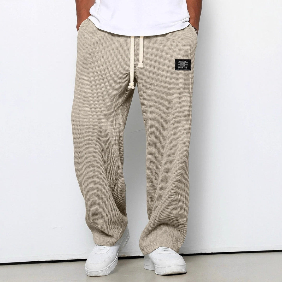 Benedict - Waffle Texture Drawstring Trousers