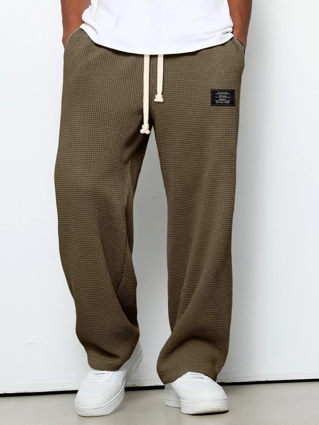 Benedict - Waffle Texture Drawstring Trousers