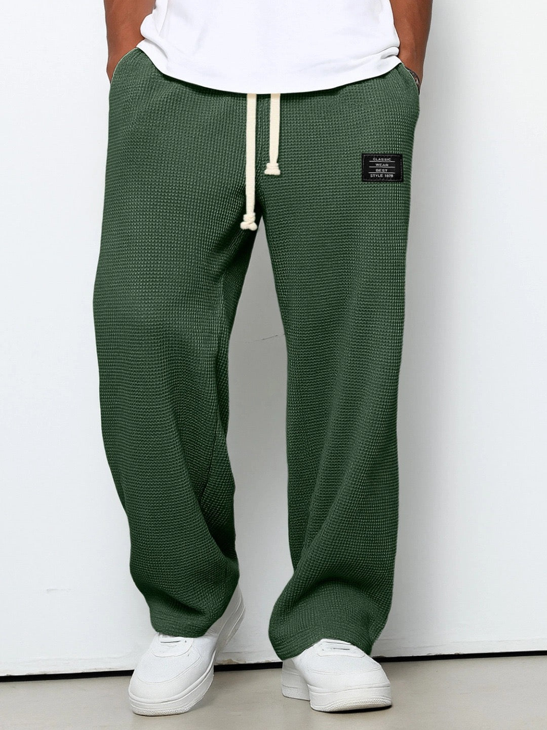 Benedict - Waffle Texture Drawstring Trousers