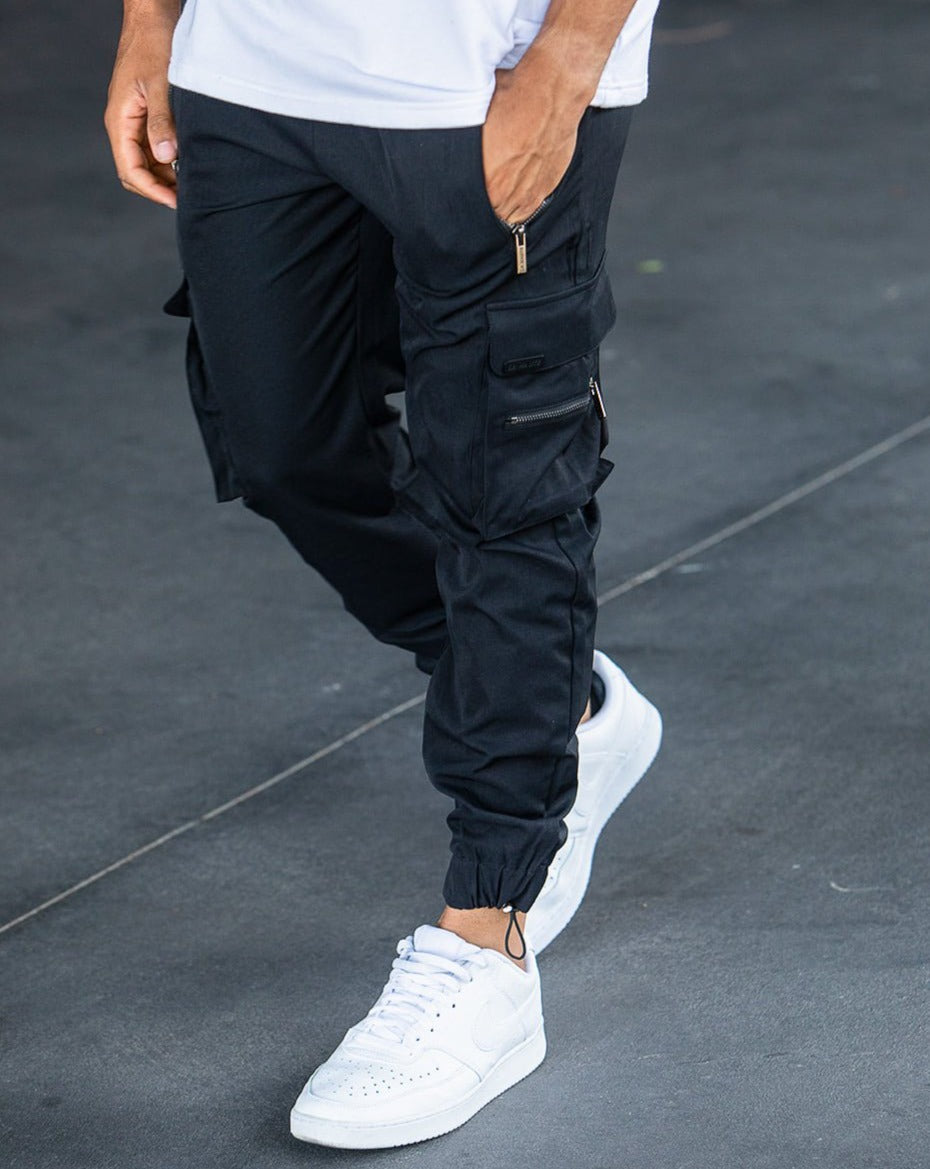 Hetty London Black Cargo Trousers