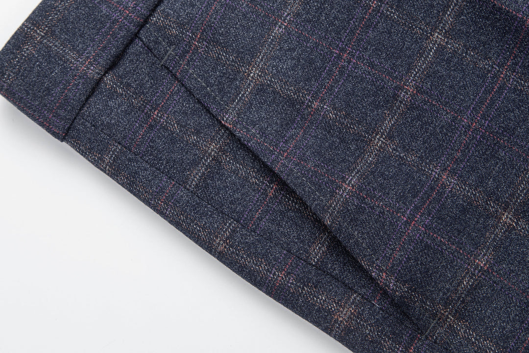 Julian - Windowpane Suit Trousers