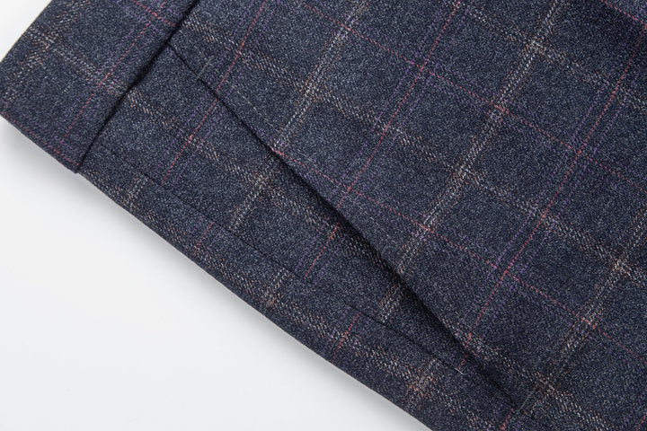 Julian - Windowpane Suit Trousers