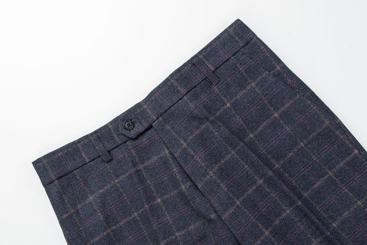 Julian - Windowpane Suit Trousers