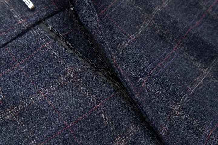 Julian - Windowpane Suit Trousers