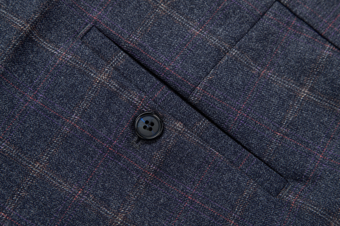 Julian - Windowpane Suit Trousers