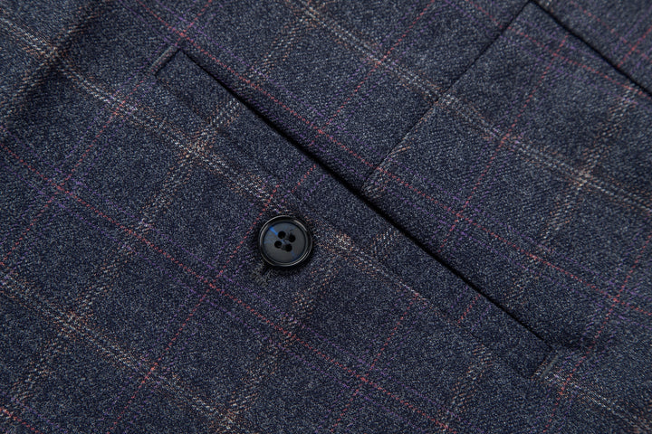 Julian - Windowpane Suit Trousers