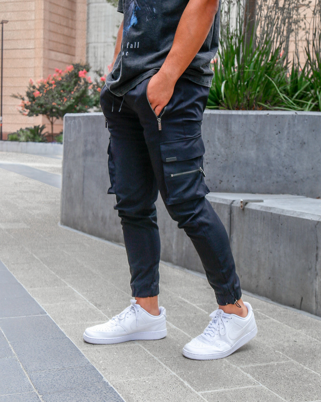 Hetty London Black Cargo Trousers