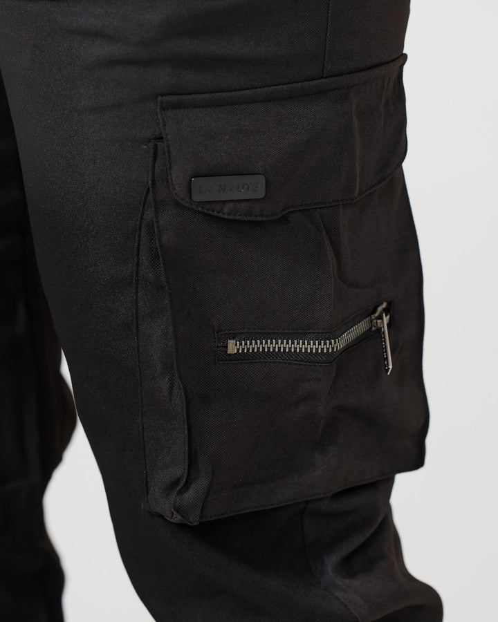 Hetty London Black Cargo Trousers