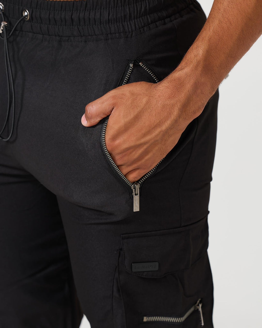 Hetty London Black Cargo Trousers