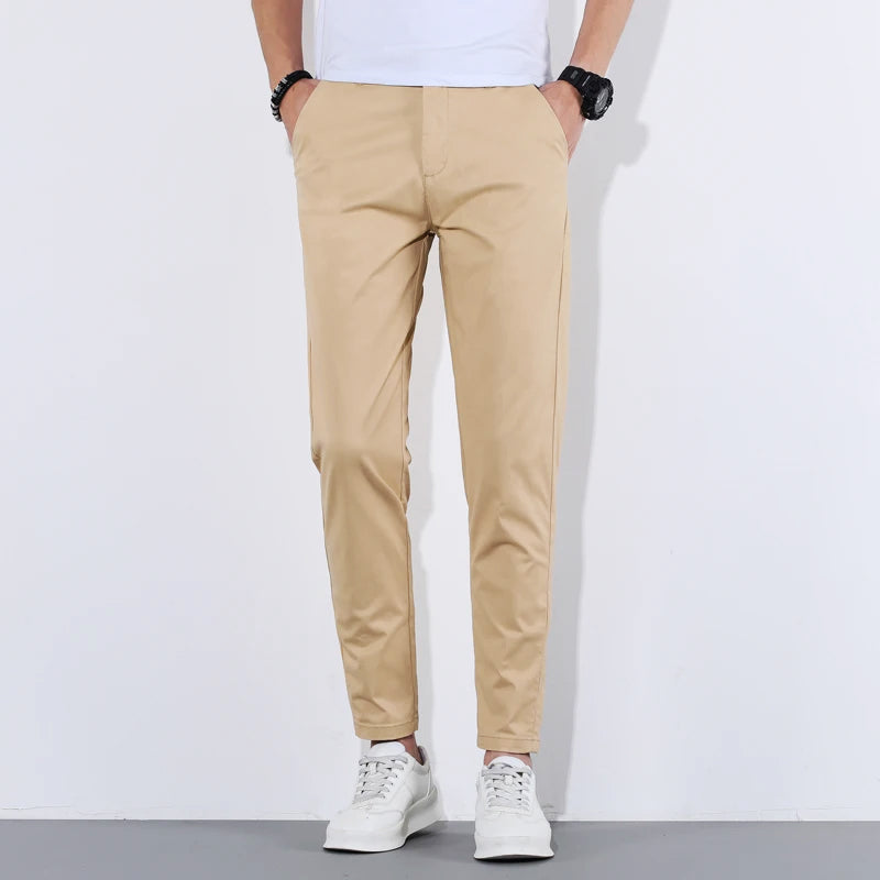 Owen - Slim Cotton Trousers