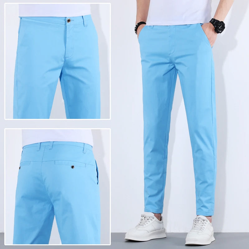 Owen - Slim Cotton Trousers