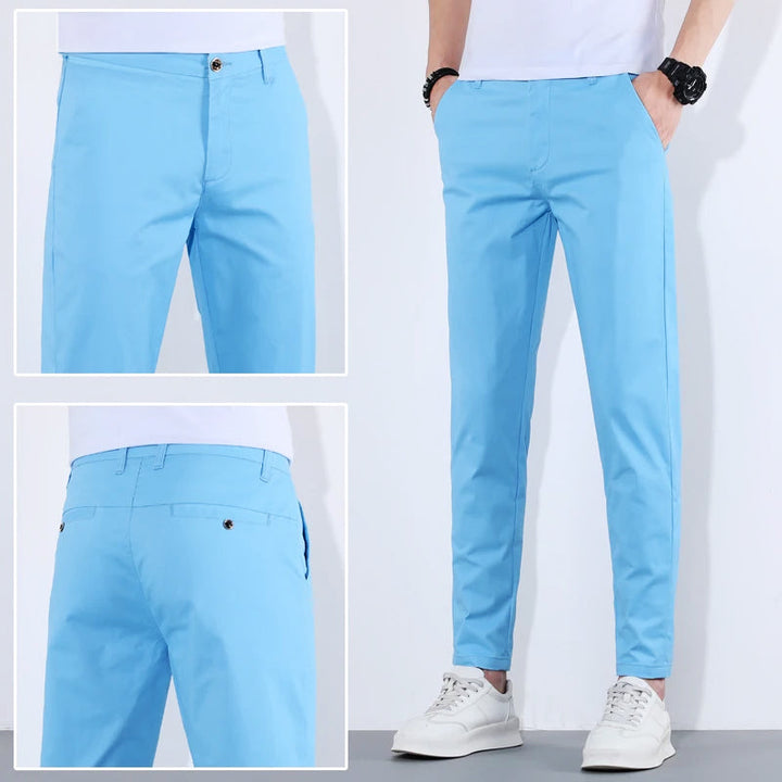 Owen - Slim Cotton Trousers